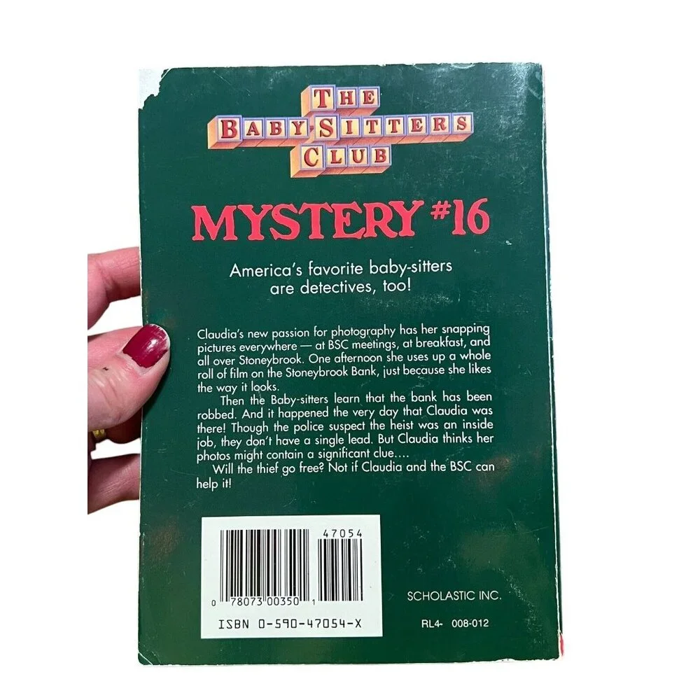 The Baby Sitters Club Mystery #16 Claudia and the‎ Clue in the Photography